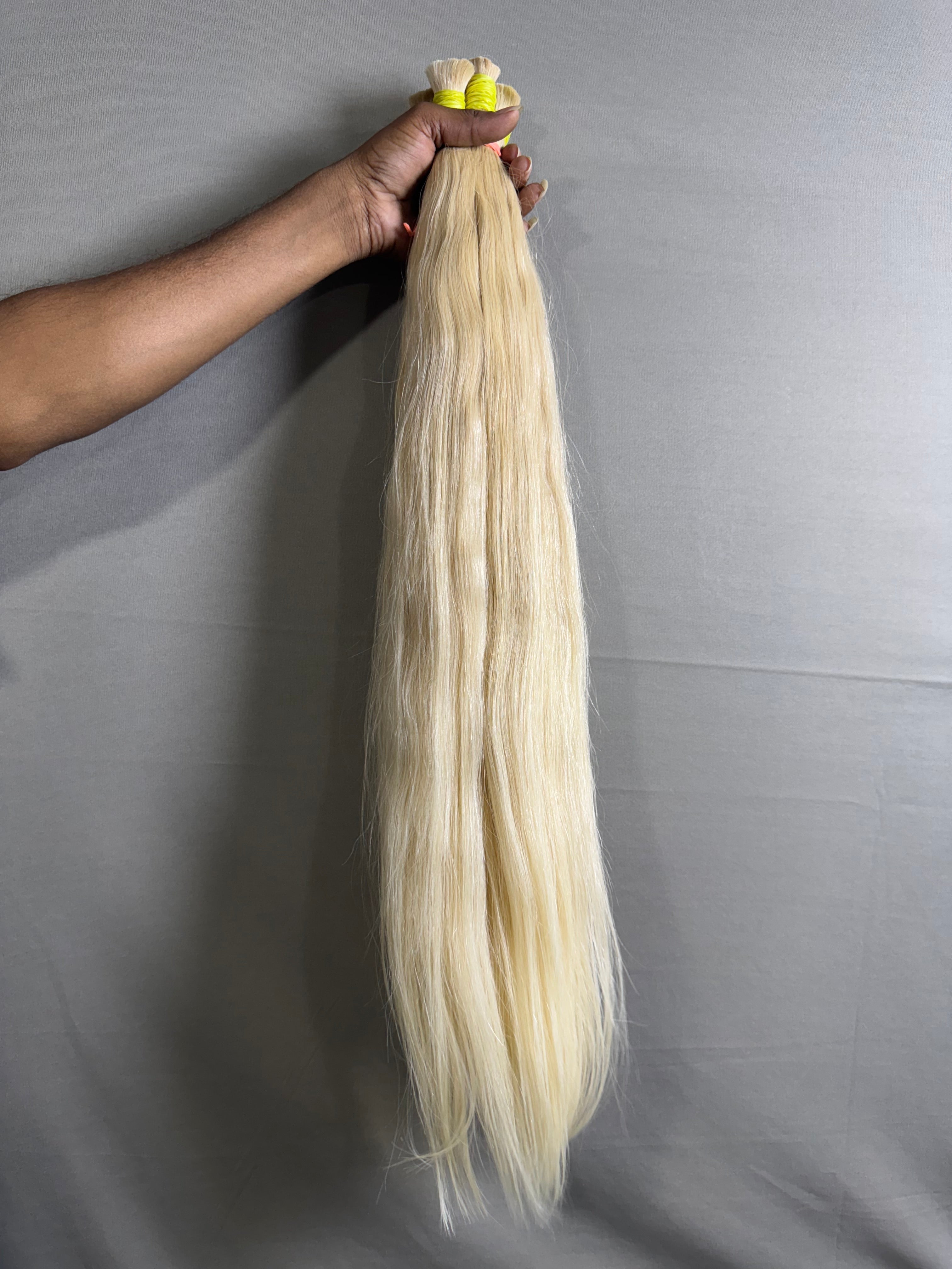 Indian raw 613 blonde bulk hair