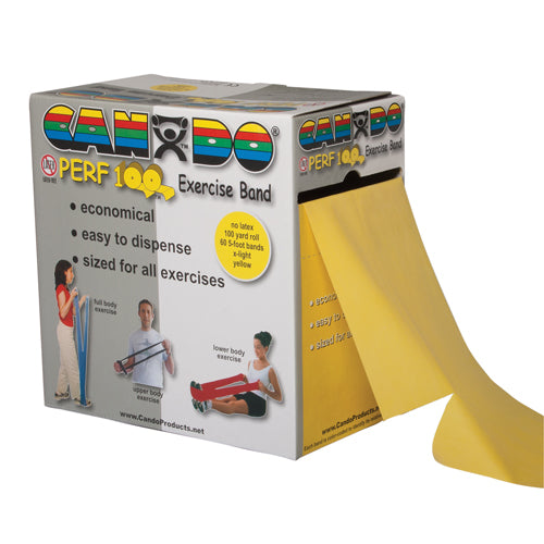 CanDo No-Latex Exercise Band 100-Yard Dispenser Box – Strength & Rehab