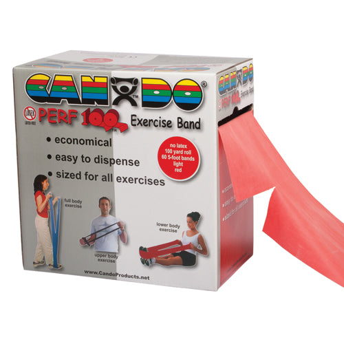 CanDo No-Latex Exercise Band 100-Yard Dispenser Box – Strength & Rehab