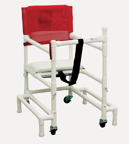 Walker PVC with Height Adjustable Arms & Seat – Standard with Outriggers