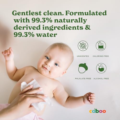 Caboo - Bamboo Baby Wipes (12 x 72ct 12)