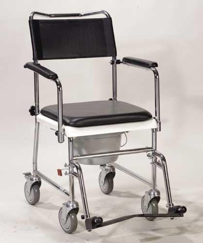 Transport Wheelchair with Comm. Open Drop-Arm – Foldable & Lightweight (KD)