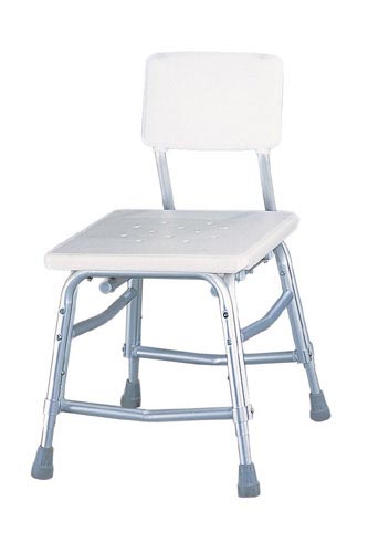 Bath Bench w/Back & Dual Frame Brace Extra Heavy Duty – Case of 2