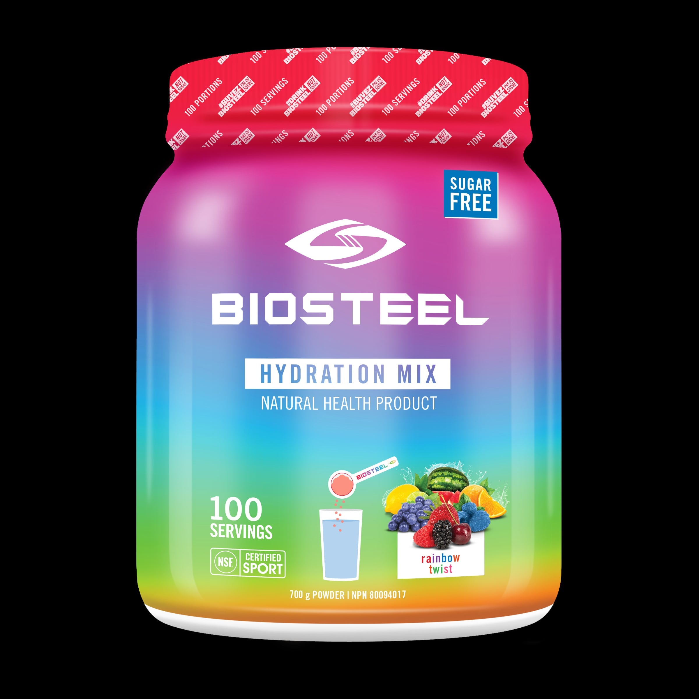BioSteel Sports Nutrition Inc. - Hydrtn Mix Rainbow Twst (700g 6)