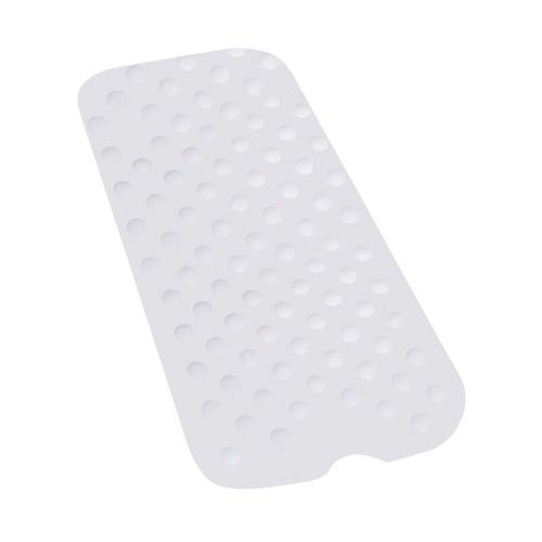 Bathtub Safety Mat Large White 15.75" x 35.5" – Non-Slip Bath Mat