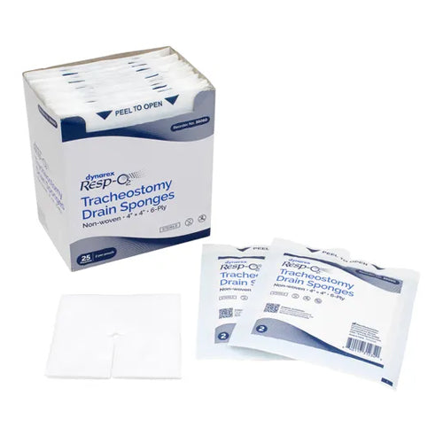 Non-Woven Drain/IV Sponge 4"x4" 6-Ply Sterile – 25 Pairs/Pack