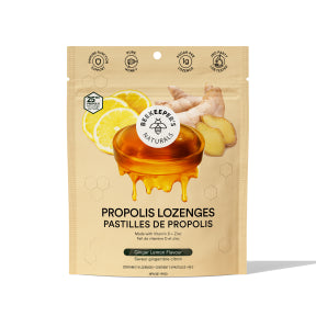 Beekeeper's Naturals Inc. - Propolis Lozenges Lemon Ginger (50g 12)