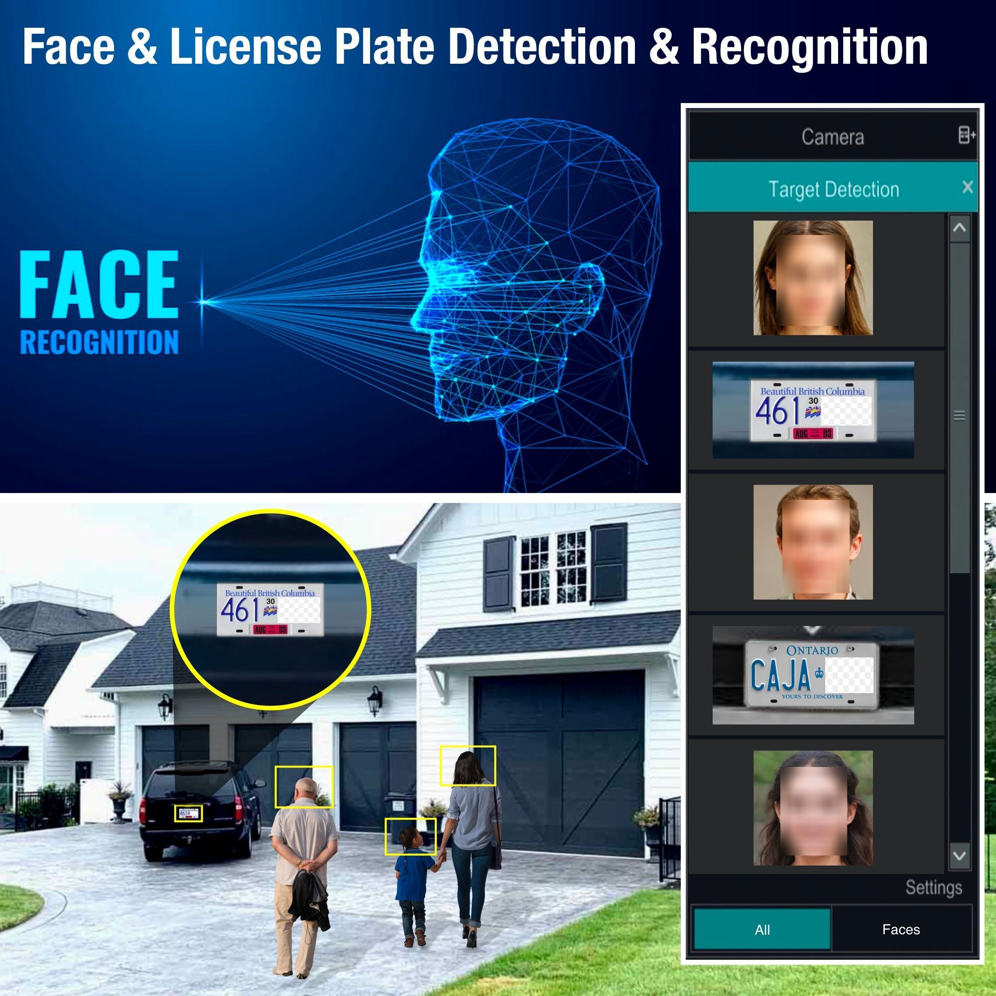 Elder AI Security Camera System 12MP NVR 8Ch PoE, 4K Cameras 30FPS Dual-Light Outdoor, Sony Sensor & NDAA, Smart Face & License Plate, Full Color Surveillance Wired NocVU Series