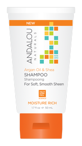 Andalou Naturals - Argan Oil&Shea Moisture Rich Shamp (6 x 50ml 36)