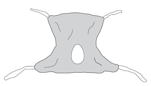 Full Body Mesh Patient Sling with Commode Opening – Safe & Comfortable Transfer