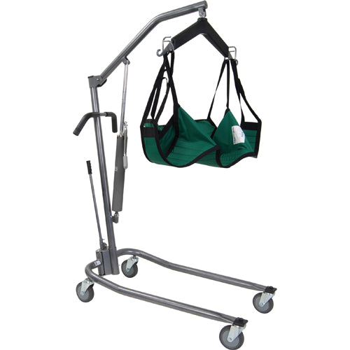 Drive Manual Silver Vein Patient Lift with 6-Point Cradle & Chains