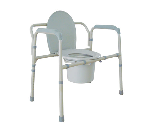 Bariatric Folding Commode – 650 lb. Capacity, Durable & Portable