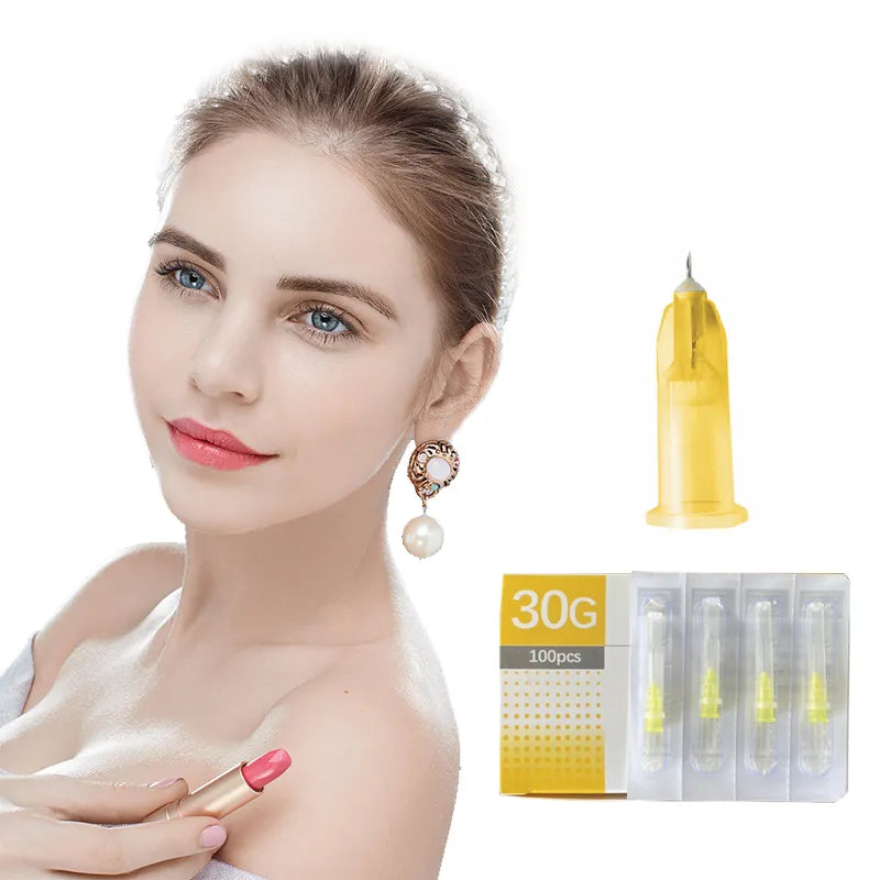 safety yellow disposable mesotherapy needles for syringe