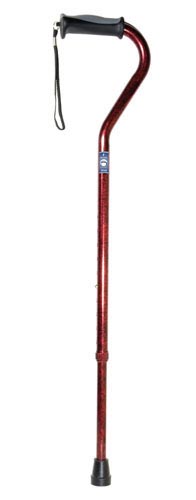 Offset Cane Aluminum with Gel Grip – Lightweight, Adjustable Mobility Cane