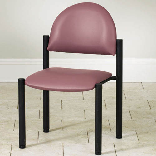 Waiting Room Black Frame Chair without Arms – Durable & Comfortable