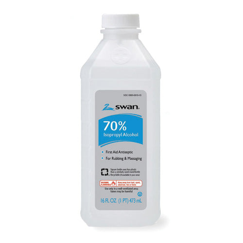 Isopropyl Alcohol 70% – 16 oz Bottles (Pack of 12) – Disinfectant & Sanitizer