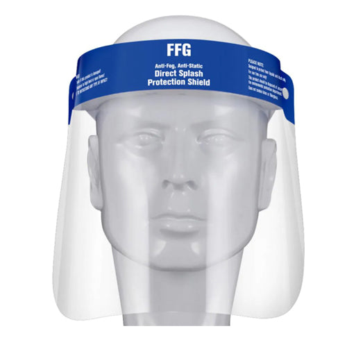 Disposable Face Shield – Full-Face Protection, Adjustable & Lightweight (Each)