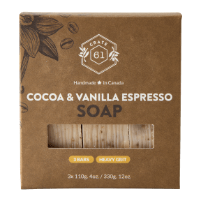 Crate 61 Organics Inc. - Cocoa Vanilla Espresso Bar Soap (3pk 8)