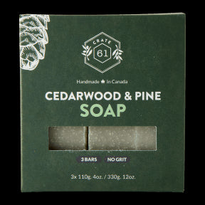 Crate 61 Organics Inc. - Cedarwood & Pine Bar Soap (3pk 8)