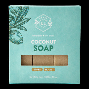 Crate 61 Organics Inc. - Coconut Bar Soap (3pk 8)