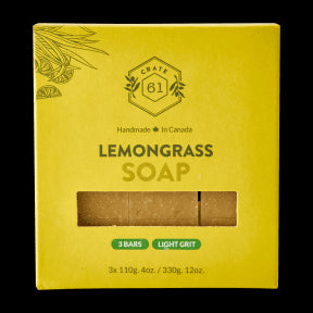 Crate 61 Organics Inc. - Lemongrass Bar Soap (3pk 8)
