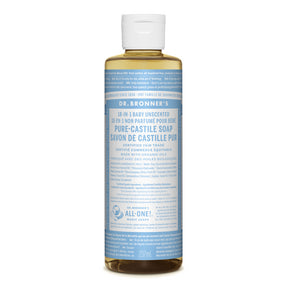 Dr. Bronner's Magic Soap - Baby-Unscented Pure-Castile Soap (237ml 24)