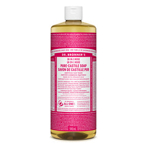 Dr. Bronner's Magic Soap - Rose Pure-Castile Liquid Soap (946ml 12)