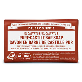 Dr. Bronner's Magic Soap - Eucalyptus Pure-Castile Bar Soap (140g 72)