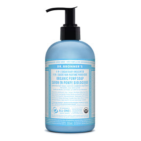 Dr. Bronner's Magic Soap - Baby Unscented Organic Sugar Soap (355ml 12)