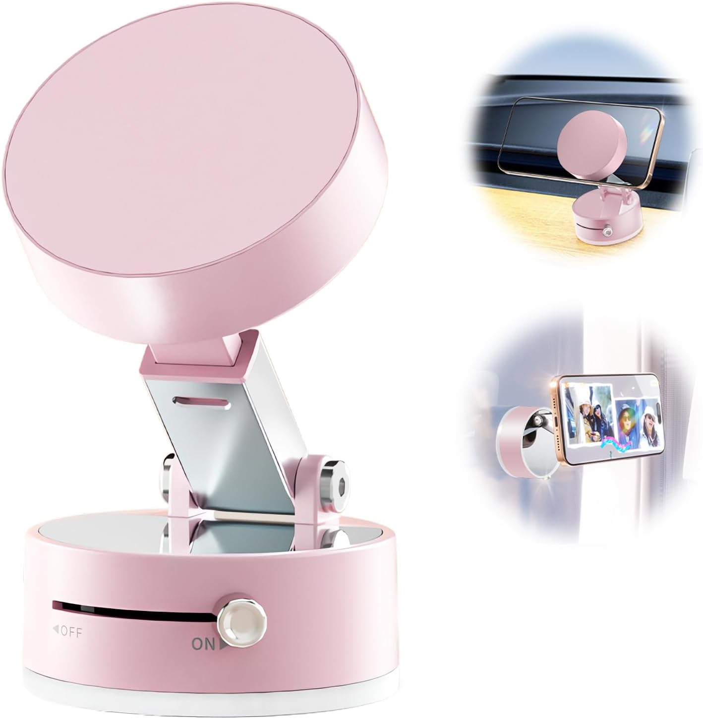 GORDIUS Upgraded Vacuum Magnetic Suction Phone Mount