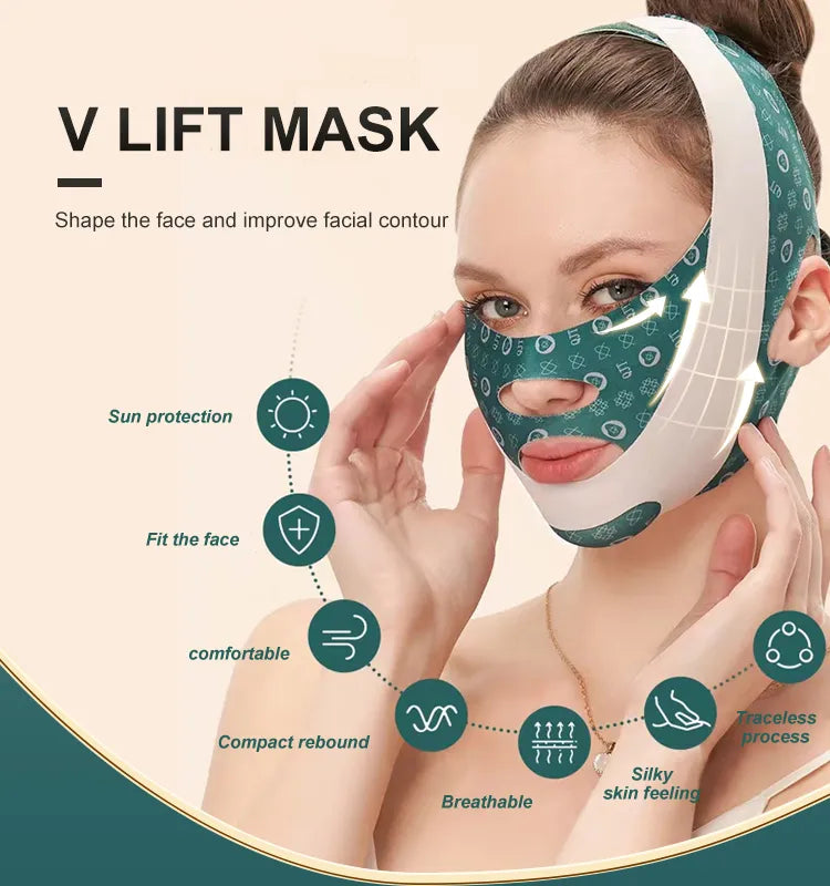 New Relaxation Face V Shaper Facial Slimming Bandage – Jawline Lifting & Contouring
