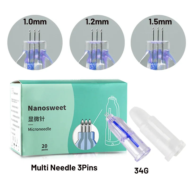 Sterile Individual Packaging Mesotherapy Injector – 3-Pin Needle for Skin Rejuvenation
