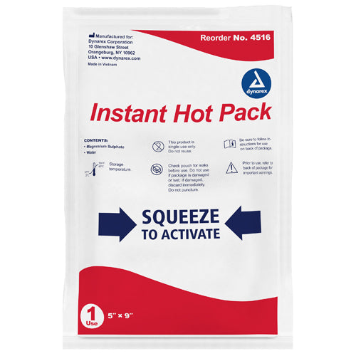 Instant Hot Packs 5 x 9 – Case of 24 for Fast Pain & Muscle Relief