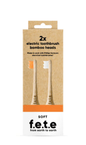 F.e.t.e. - Electric Toothbrush Head 2Pack SOFT (2pk 40)
