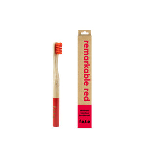 F.e.t.e. - Children's Bamboo Toothbrush Red (1ct 200)