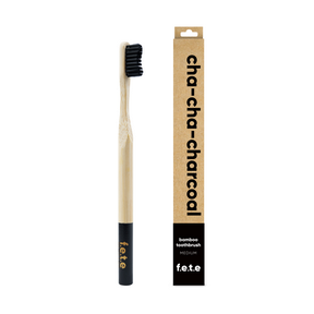 F.e.t.e. - Bamboo Toothbrush Cha Cha Charcoal (1ct 200)