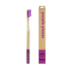 F.e.t.e. - Bamboo Toothbrush Purple Pizazz Med (1ct 200)