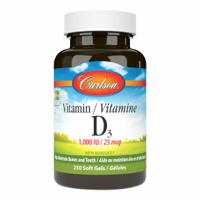 Carlson Laboratories - Vitamin D3 1,000 IU (250sg 42)