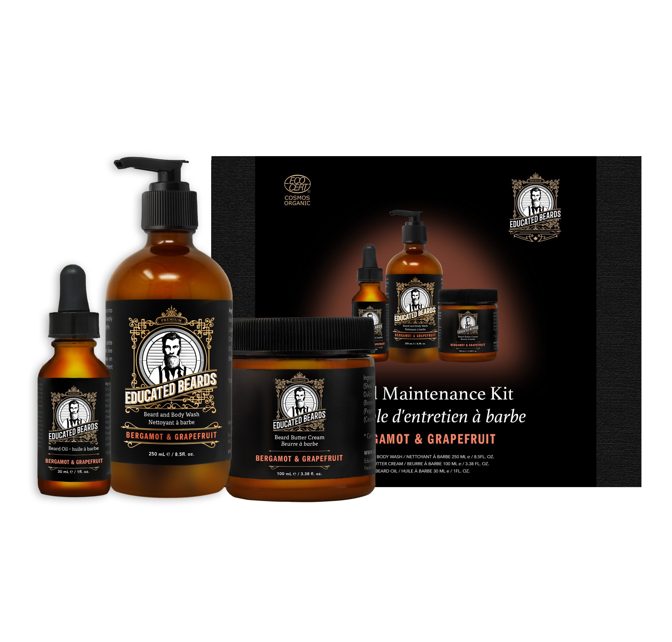 Educated Beards - Beard Maintenance Kit Berg/Grpfrt (1kit 1)