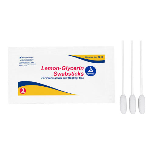 Lemon-Glycerin Swab Sticks – Pack of 3 (25 Sticks Each) for Oral Care