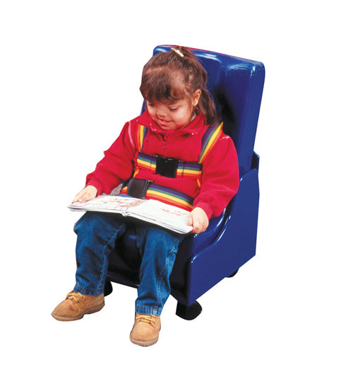 Skill Builders 2-Piece Mobile Floor Seat with Wood Base – Adaptive Seating for Therapy & Home Use