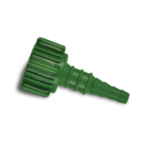 Oxygen Fitting for Hose Connector – 50/Box Green Plastic