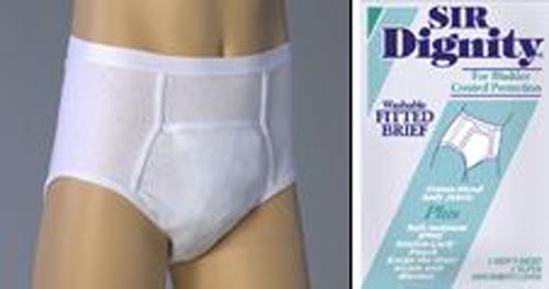 Sir Dignity Plus Brief XX-Large 46–48 – Reusable Incontinence Brief for Men