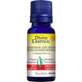 Divine Essence - Lemongrass - East Indian (Organic) (15ml 6)