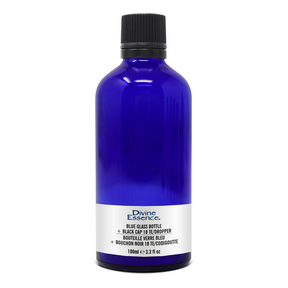 Divine Essence - Bl. Glass Bottle 100ml + Black Cap (100ml 6)