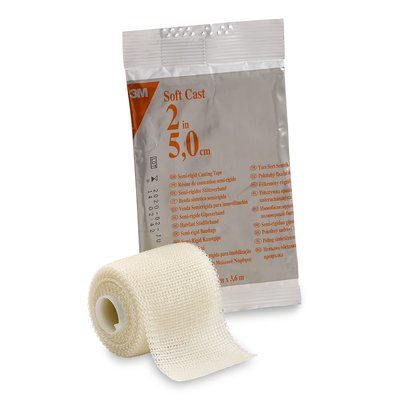 3M Scotchcast Soft Cast Tape – White, Box of 10 Rolls