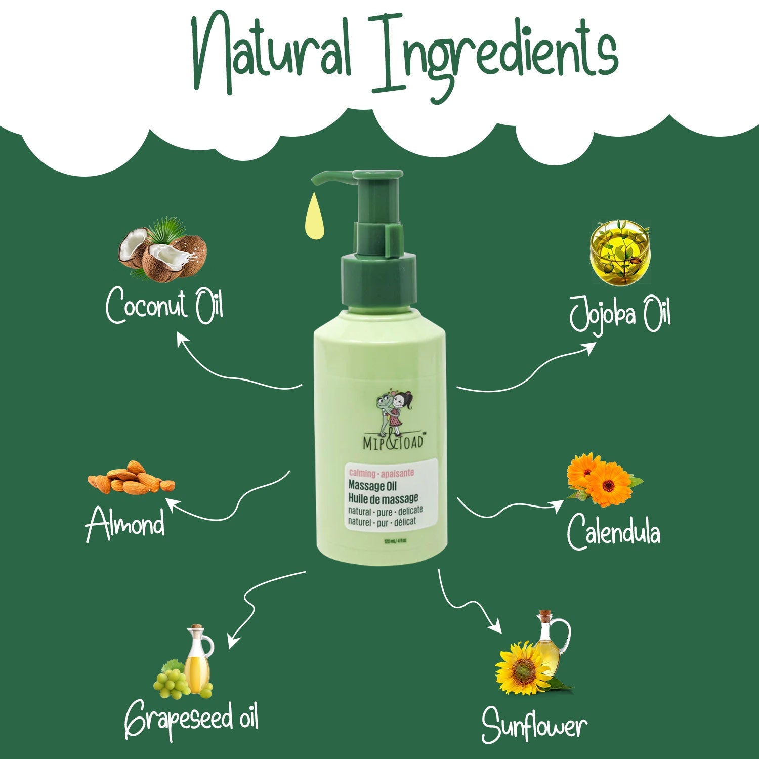 Calming Massage Oil – Soothing & Moisturizing with Essential Oils for Babies