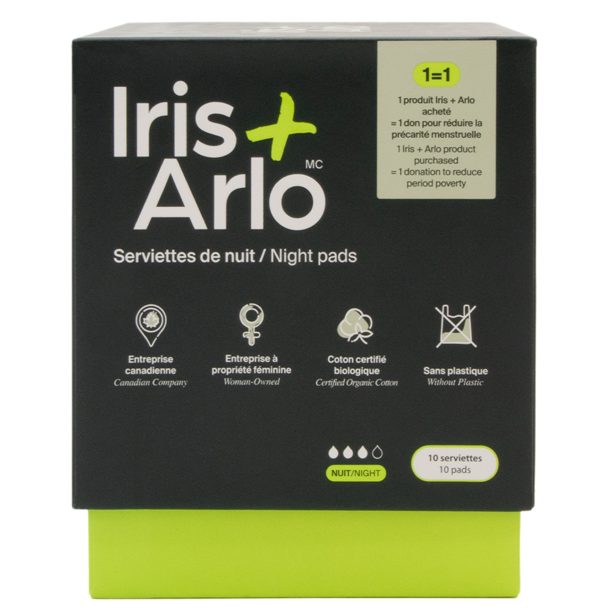 100% Organic Cotton Night Pads