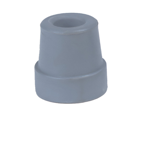 Univ Tips Grey 1" Shaft – Pair for Crutch, Walkers, Commodes