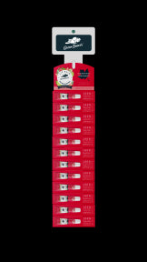 Green Beaver Co. - Strawberry Lime Balm Clip Strip (12ct 12)